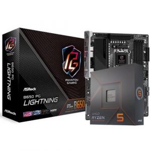 AMD Ryzen 5 7600X Desktop Processor 100-100000593WOF   ASRock B650 PG Lightning Motherboard