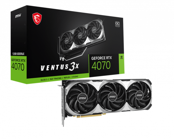 MSI GeForce RTX 4070 VENTUS 3X E 12G OC Graphic Card