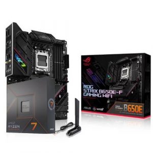 AMD Ryzen 7 7700X Desktop Processor 100-100000591WOF   ASUS ROG STRIX B650E-F Gaming WiFi AM5 ATX Motherboard