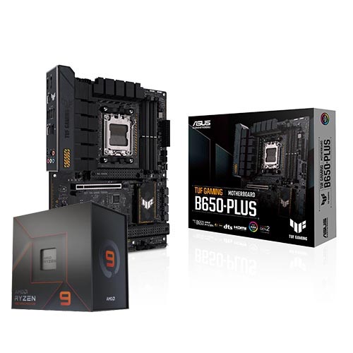 CSL Computer  Carte mère AMD Ryzen 9 7900 / ASUS PRIME B650M-A WiFi Bundle