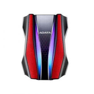 Adata HD770G RGB 1TB Red External Hard Drive AHD770G-1TU32G1-CRD