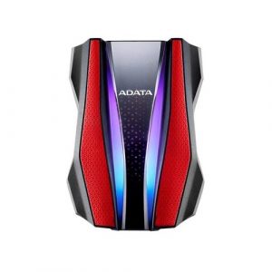 Adata HD770G RGB 2TB Red External Hard Drive AHD770G-2TU32G1-CRD