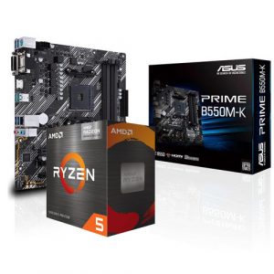 AMD Ryzen 5 5600G Processors   ASUS Prime B550M-K AMD B550 Motherboard Combo Deal