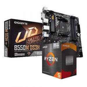 AMD Ryzen 5 5600G Processors   Gigabyte B550M DS3H Motherboard Combo Deal