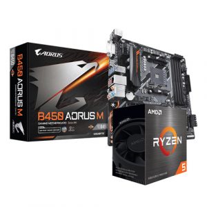 AMD Ryzen 5 5600X Processors   Gigabyte B450 Aorus M AMD AM4 Motherboard Combo Deal