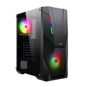 ANT ESPORTS ICE-211TG ARGB (ATX) MID TOWER CABINET WITH TRANSPARENT SIDE PANEL (BLACK)