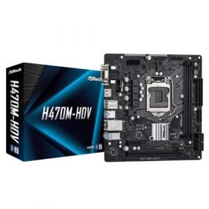 ASROCK H470M-HDV MOTHERBOARD (INTEL SOCKET 1200/10TH GENERATION CORE SERIES CPU/MAX 64GB DDR4 2933MHZ MEMORY)