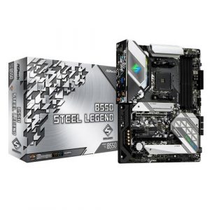 ASRock B550 Steel Legend Motherboard (AMD Socket AM4/3rd Gen Ryzen Series CPU/Max 128GB DDR4 4733MHz Memory)