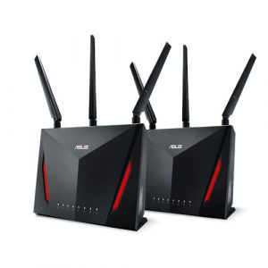 ASUS AIMESH RT-AC86U Wireless DUAL-BAND AC2900 GIGABIT Router RT-AC86U (Dual Pack)