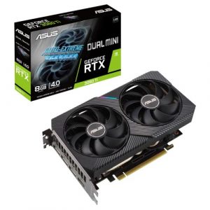 ASUS DUAL GeForce RTX 3060 Ti V2 MINI 8GB GDDR6 with LHR Graphic Card DUAL-RTX3060TI-8G-MINI-V2