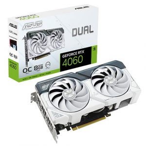 ASUS Dual GeForce RTX 4060 White OC Edition 8GB GDDR6 Graphic Card DUAL-RTX4060-O8G-W