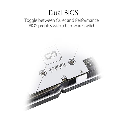 ASUS Dual GeForce RTX™ 4060 White OC Edition 8GB GDDR6