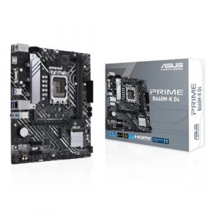 ASUS Prime B660M-K D4 Motherboard (INTEL SOCKET 1700/12TH Generation Core Series CPU/MAX 64 GB DDR4 5333MHZ MEMORY)