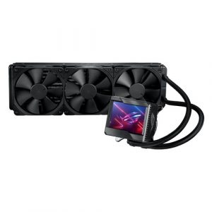 ASUS ROG RYUJIN II 360 all-in-one liquid CPU cooler with 3.5″ LCD