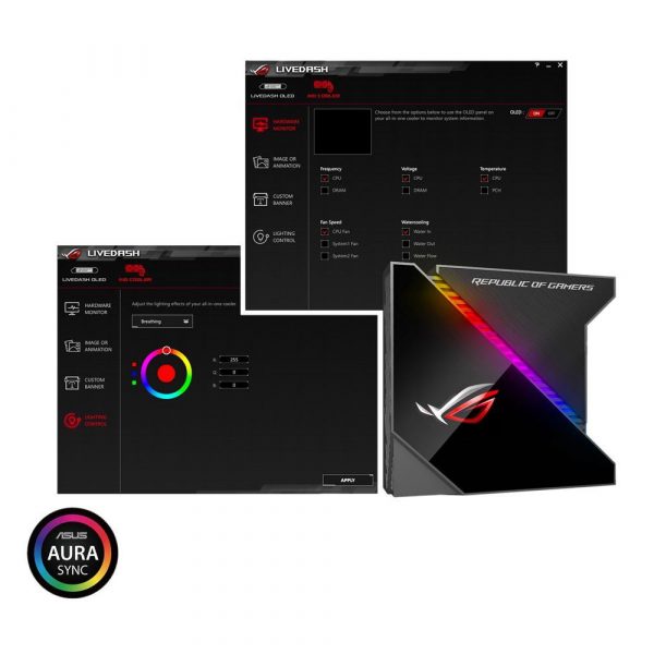 ASUS ROG Ryujin 360 all-in-one liquid CPU cooler with LiveDash color OLED