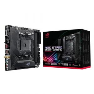 ASUS ROG STRIX B550-I Gaming (WI-FI) Motherboard (AMD SOCKET AM4/5TH GEN RYZEN, 3RD GEN RYZEN AND 3RD GEN RYZEN WITH RADEON GRAPHICS CPU/MAX 64GB DDR4 5100MHZ MEMORY)