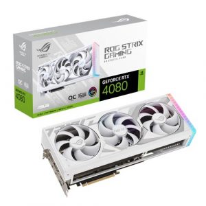 ASUS ROG Strix GeForce RTX 4080 16GB GDDR6X White OC Edition Graphic Card ROG-STRIX-RTX4080-O16G-WHITE