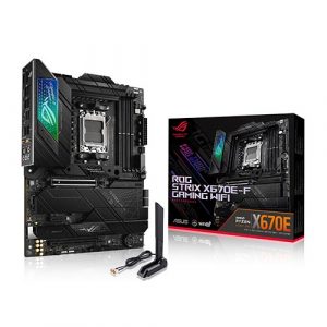 ASUS ROG Strix X670E-F Gaming WiFi AMD Ryzen X670 AM5 ATX Motherboard