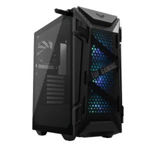 ASUS TUF Gaming GT301 ARGB (ATX) Mid Tower Cabinet With Tempered Glass Side Panel WITH ARGB CONTROLLER (Black)