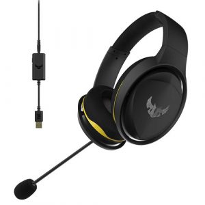 ASUS TUF Gaming H5 with on-board 7.1 virtual surround and durable stainless- steel Headset