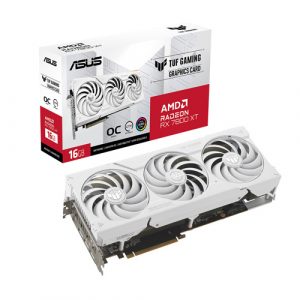 ASUS TUF Gaming Radeon RX 7800 XT White OC Edition 16GB GDDR6 Graphic Card TUF-RX7800XT-O16G-White-Gaming