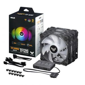 ASUS TUF Gaming TF120 ARGB Fan - Triple Fan Kit with ARGB Controller