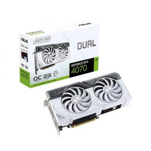 ASUS Dual GeForce White RTX 4070 OC Edition 12GB GDDR6X Graphic Card DUAL-RTX4070-O12G-WHITE