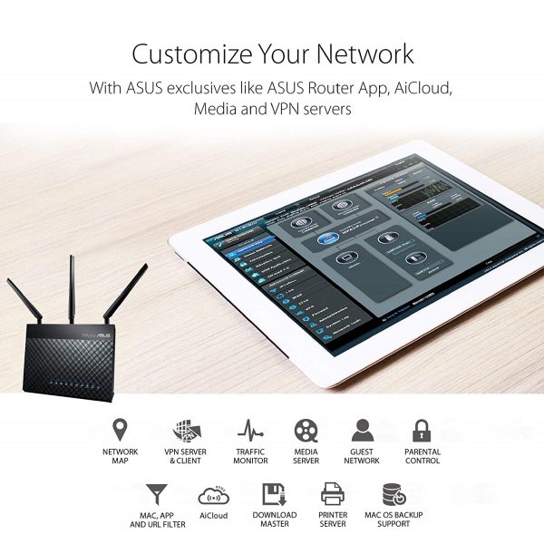 Asus RT-AC68U Wireless Dual-Band AC1900 Gigabit Router