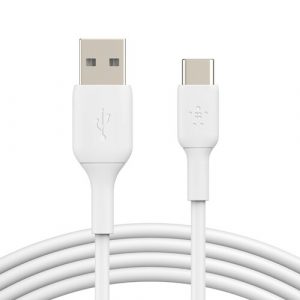 Belkin Boost Charge USB Type-A to C Cable (6.6′, White) CAB001BT2MWH