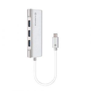Cadyce USB C to USB 3.0 3-Port Hub with Gigabit Ethernet CA-C3HE