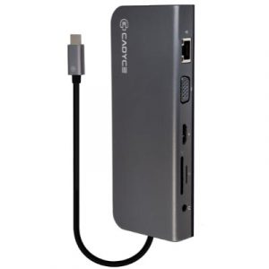 Cadyce USB-C to HDMI, VGA & Gigabit LAN Adapter CA-HVSYNC
