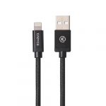 Cadyce Cotton Braided lightning Cable - Black 2mts CA-ULCB(2.0)