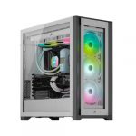 Corsair iCUE 5000X RGB Tempered Glass Mid-Tower ATX White PC Smart Cabinet CC-9011213-WW