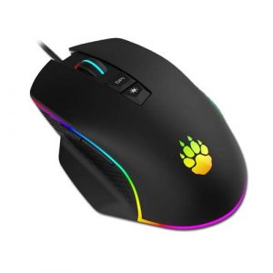 CLAW Chuff Wired Gaming Mouse, 6400 DPI with 7 Programmable Buttons via Customization Software and 6 RGB Backlight Modes for PC & MAC