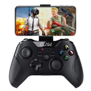 CLAW Shoot Bluetooth Mobile Gamepad Controller for Android Phones, Tablets & Windows PC, Laptops with Button Mapping Feature, Detachable Mobile Holder, 8 Hours Play Time & Rubberized Textured Grip