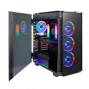 CORSAIR 500D RGB SE ATX Mid Tower Cabinet With Tempered Glass Side Panel And RGB Lighting And Fan Controller