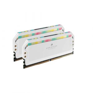 CORSAIR DOMINATOR PLATINUM RGB DDR5 32GB (16GBX2) 5600MHZ RAM (WHITE) CMT32GX5M2B5600C36W