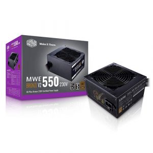Cooler Master MWE 550 V2 SMPS 550 Watt 80 Plus Bronze Certification PSU MPE-5501-ACABW-BIN