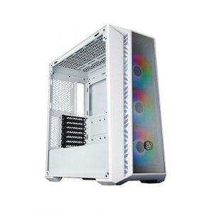 Cooler Master MasterBox 520 Mesh ARGB White Mid Tower Cabinet With Tempered Glass Side Panel MB520-WGNN-S00
