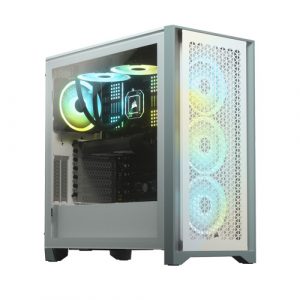 Corsair 4000D AIRFLOW Tempered Glass Mid-Tower ATX White Cabinet CC-9011201-WW