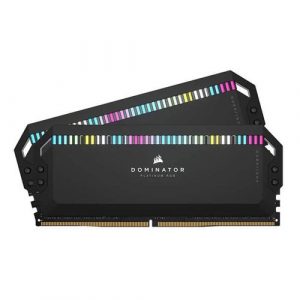 Corsair DOMINATOR PLATINUM RGB 32GB (2x16GB) DDR5 DRAM 5200MHz C40 Memory Kit Black CMT32GX5M2B5200C40