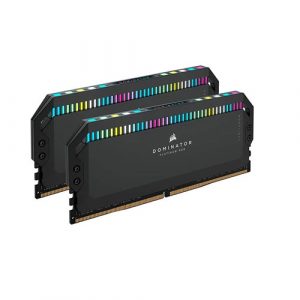 CORSAIR DOMINATOR PLATINUM RGB DDR5 32GB (16GBX2) 5600MHZ RAM (BLACK) CMT32GX5M2B5600C36