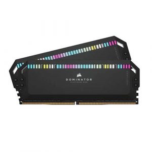 Corsair DOMINATOR PLATINUM RGB 32GB (2x16GB) DDR5 DRAM 6400MHz C32 Memory Kit — Black CMT32GX5M2B6400C32