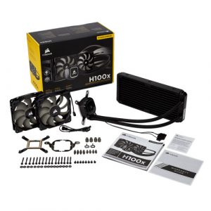 Corsair Hydro Series H100x High Performance Liquid CPU Cooler CW-9060040-WW