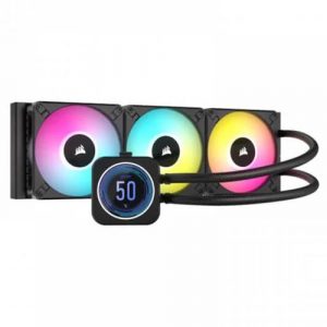 Corsair ICUE H150i Elite LCD XT Display 360mm RGB CPU Liquid Cooler (Black) CW-9060075-WW