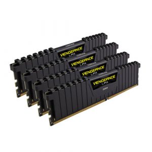 Corsair Vengeance LPX Black 128GB (4x32GB) 3200MHz DDR4 Quad Channel Memory Kit CMK128GX4M4E3200C16
