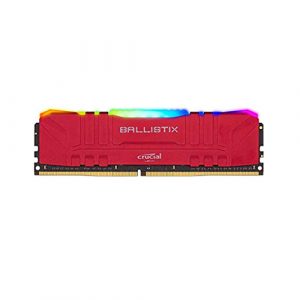Crucial Ballistix RGB 16GB DDR4-3200 Desktop Gaming Memory (Red) BL16G32c16U4RL