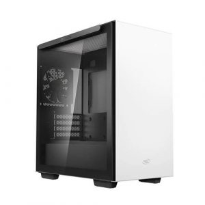 Deepcool MACUBE 110 (M-ATX) Mid Tower White Cabinet With Tempered Glass Side Panel R-MACUBE110-WHNGM1N-G-1