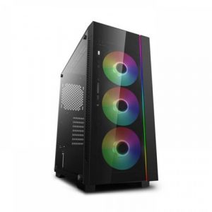 Deepcool MATREXX 55 V3 ADD-RGB 3F Mid Tower Black Cabinet With Tempered Glass Side Panel DP-ATX-MATREXX55V3-AR-3F