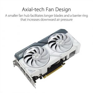 ASUS Dual GeForce RTX 4060 Ti White OC Edition 8GB GDDR6 Graphic Card